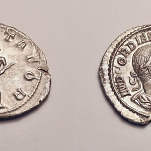 Roman: Gordian III, silver denarius