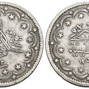 Would you like to own a piece from the Ottoman Empire history ? House of Emirates is pleased to offer this beautiful big and heavy Silver 20 Kurush for the ottoman Sultan Abd al-Majid (1839-1861 AD) Istanbul Mint Weight: 23.75 g silver Diameter: 36.8 mm