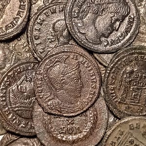Roman Empire Treasure, a trove of 40 ancient roman coins 3rd - 4th Century