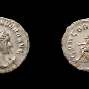 Incredible and majestic Billion Roman coin depicting the beautiful Roman Empress Otacilia Severa.