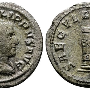 Silver Roman Antoninianus for the emperor Philip I The Arab